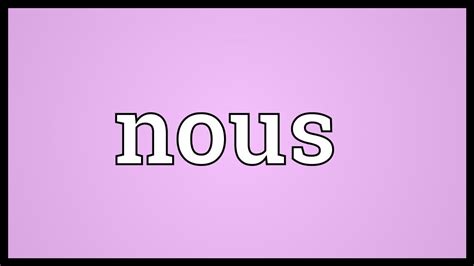 nous avons in english|nous avons meaning.